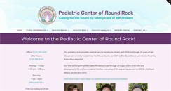 Desktop Screenshot of pediatriccenterofroundrock.com