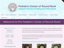 Tablet Screenshot of pediatriccenterofroundrock.com